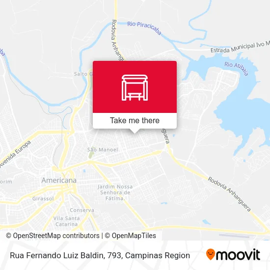 Rua Fernando Luiz Baldin, 793 map