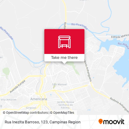 How to get to Rua Inezita Barroso, 123 in Americana by Bus?