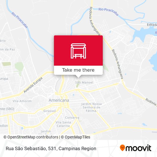 Rua São Sebastião, 531 map