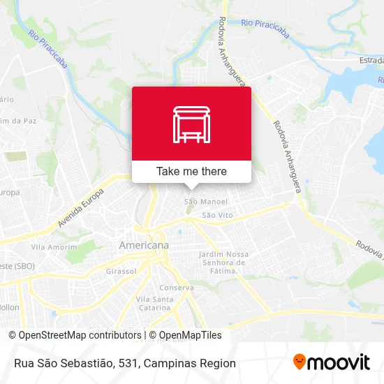 Rua São Sebastião, 531 map