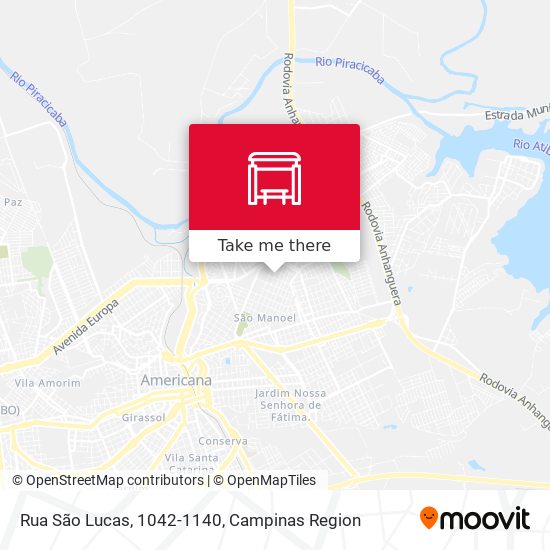 Rua São Lucas, 1042-1140 map