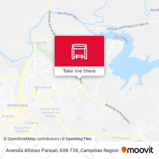 Avenida Afonso Pansan, 608-736 map
