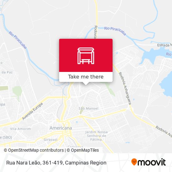 Rua Nara Leão, 361-419 map