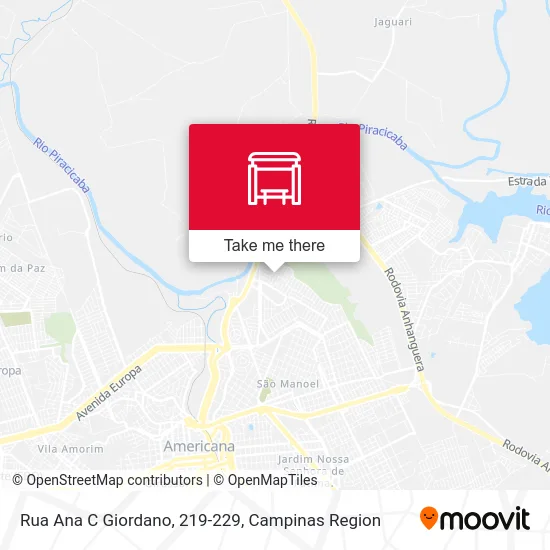 Rua Ana C Giordano, 219-229 map