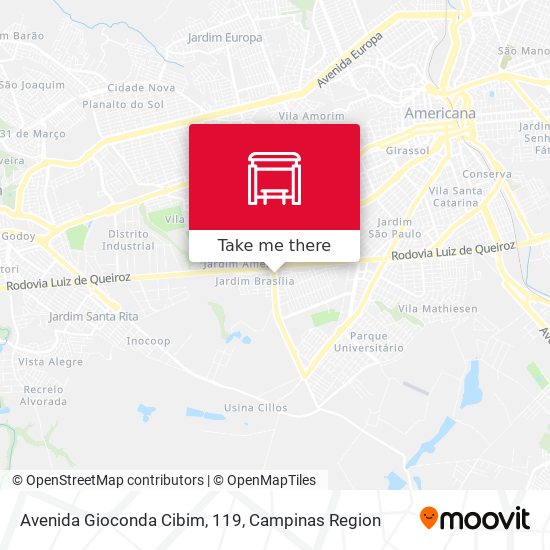 Avenida Gioconda Cibim, 119 map
