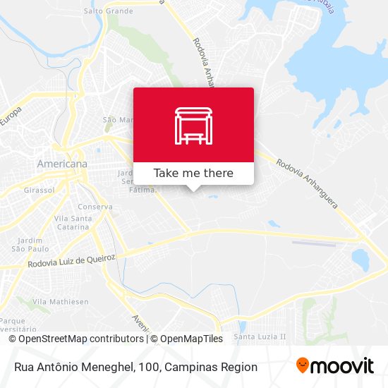Rua Antônio Meneghel, 100 map