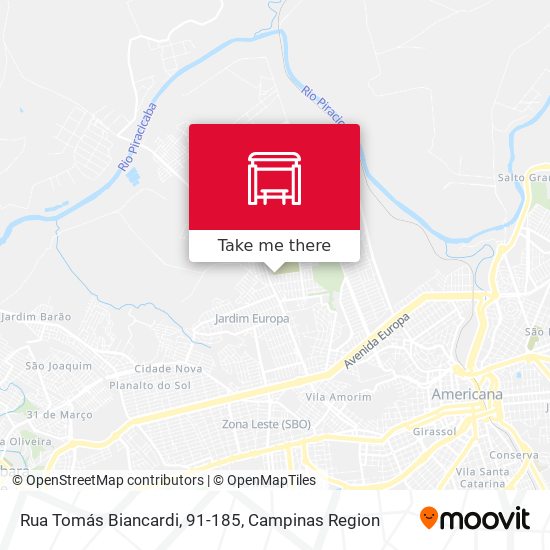 Rua Tomás Biancardi, 91-185 map