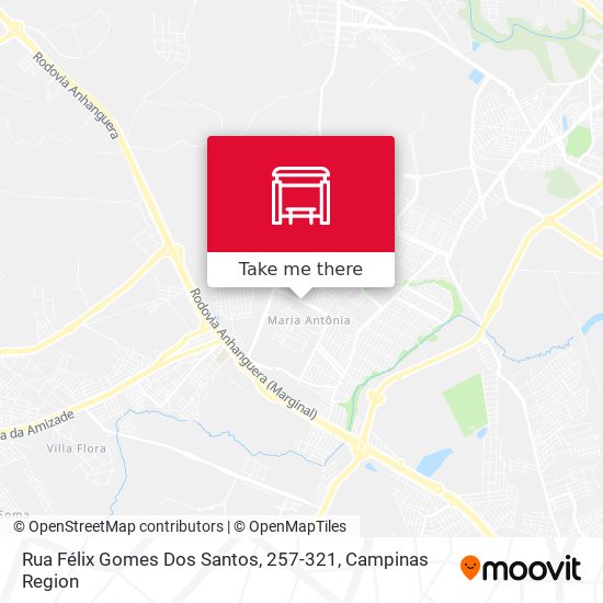Mapa Rua Félix Gomes Dos Santos, 257-321