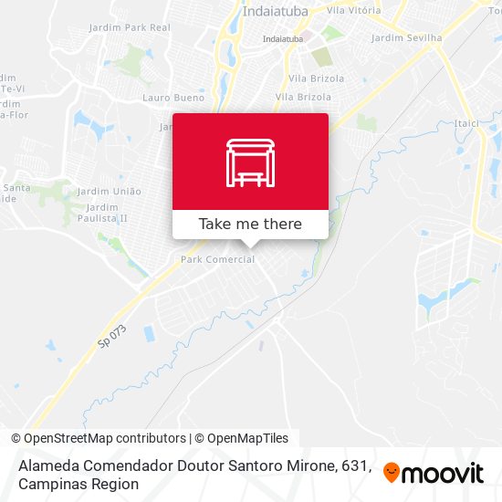 Alameda Comendador Doutor Santoro Mirone, 631 map