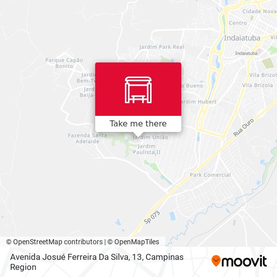 Avenida Josué Ferreira Da Silva, 13 map
