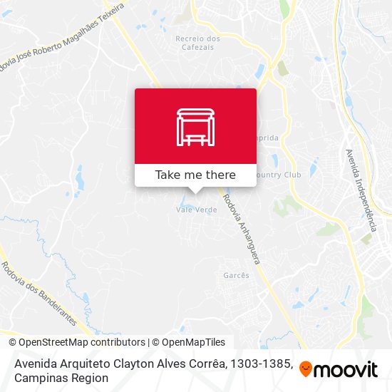Avenida Arquiteto Clayton Alves Corrêa, 1303-1385 map