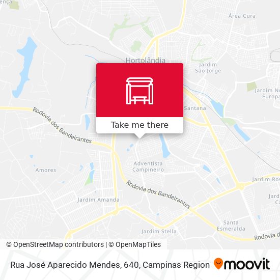 Rua José Aparecido Mendes, 640 map