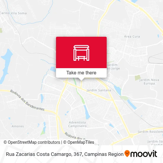 Rua Zacarias Costa Camargo, 367 map