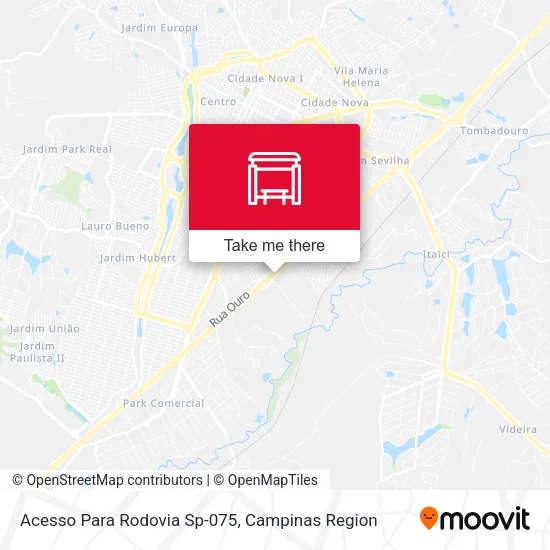 Acesso Para Rodovia Sp-075 map
