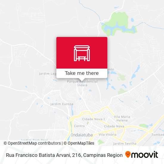 Rua Francisco Batista Arvani, 216 map