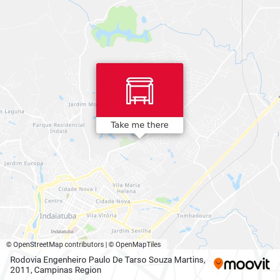 Mapa Rodovia Engenheiro Paulo De Tarso Souza Martins, 2011