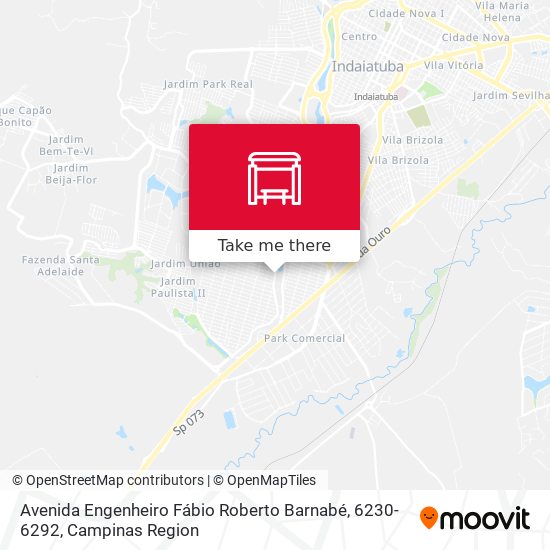 Mapa Avenida Engenheiro Fábio Roberto Barnabé, 6230-6292