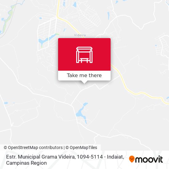 Estr. Municipal Grama Videira, 1094-5114 - Indaiat map