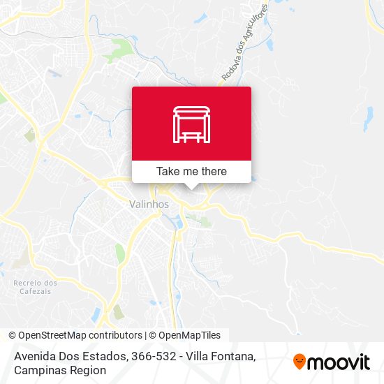 Avenida Dos Estados, 366-532 - Villa Fontana map