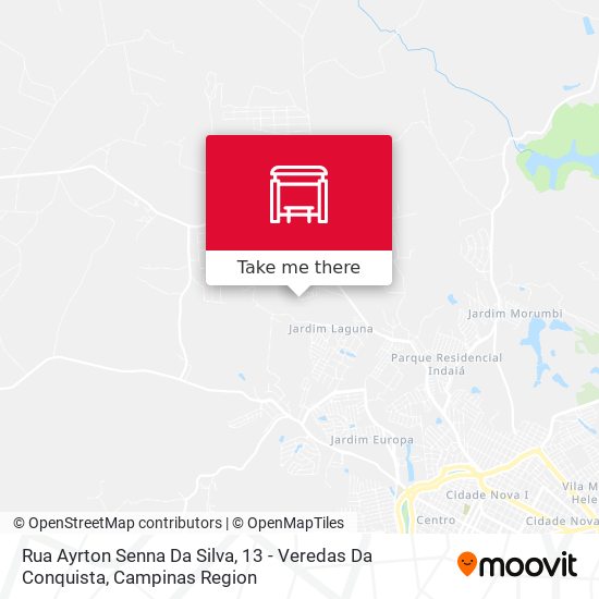 Mapa Rua Ayrton Senna Da Silva, 13 - Veredas Da Conquista