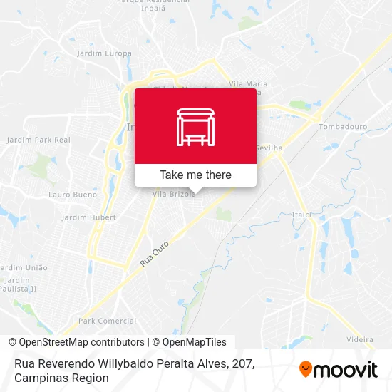 Rua Reverendo Willybaldo Peralta Alves, 207 map