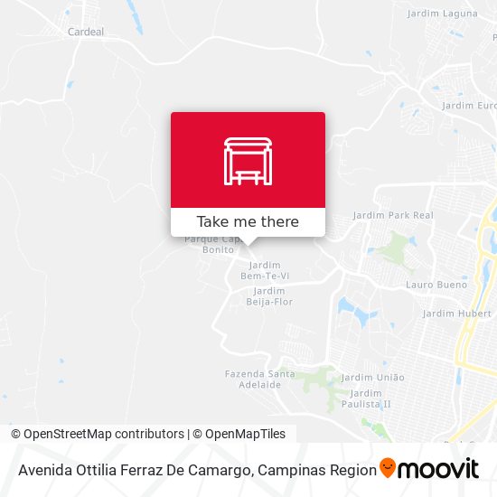Avenida Ottilia Ferraz De Camargo map
