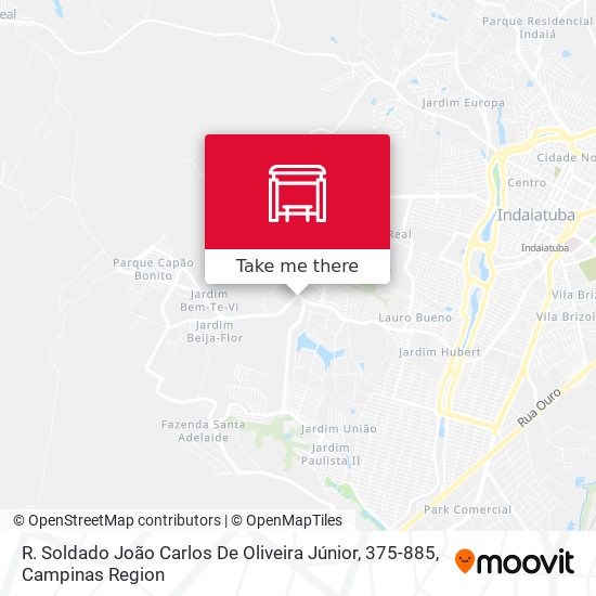 R. Soldado João Carlos De Oliveira Júnior, 375-885 map