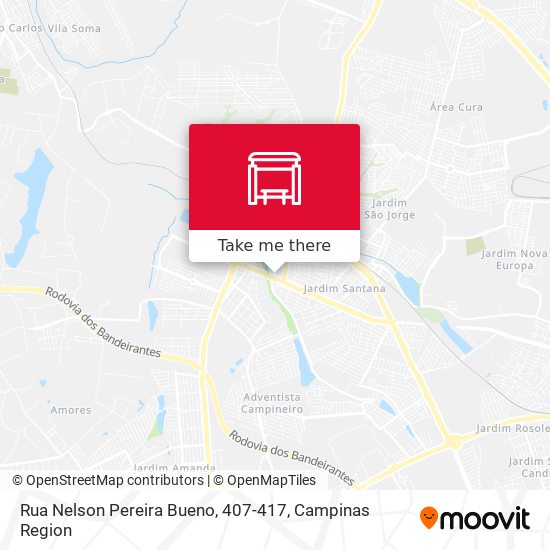 Mapa Rua Nelson Pereira Bueno, 407-417