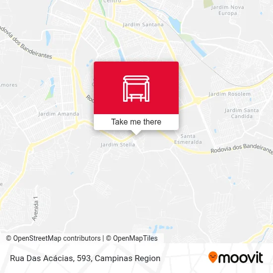Rua Das Acácias, 593 map