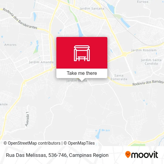 Rua Das Melissas, 536-746 map
