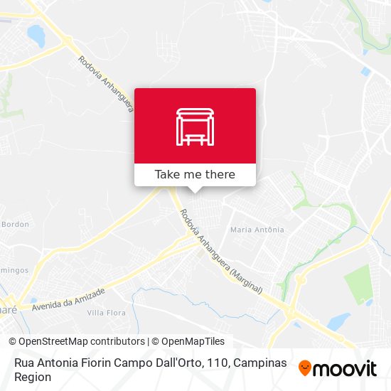 Rua Antonia Fiorin Campo Dall'Orto, 110 map
