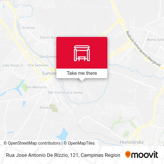 Rua Jose Antonio De Rizzio, 121 map