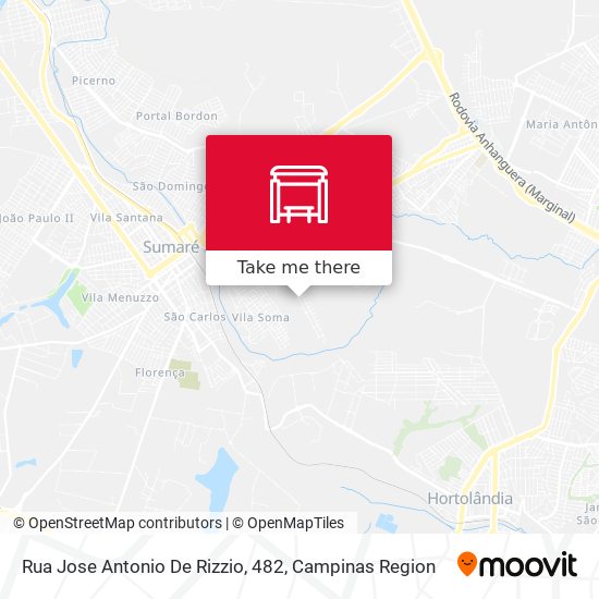 Rua Jose Antonio De Rizzio, 482 map