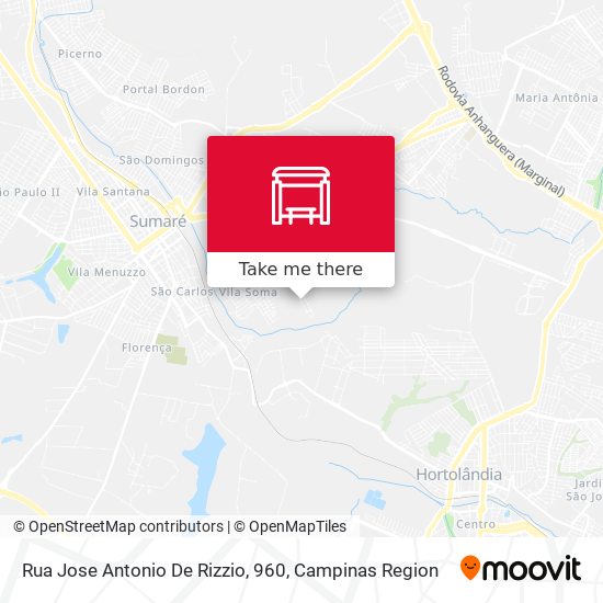 Rua Jose Antonio De Rizzio, 960 map