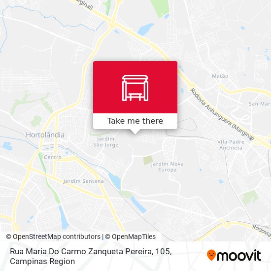 Rua Maria Do Carmo Zanqueta Pereira, 105 map