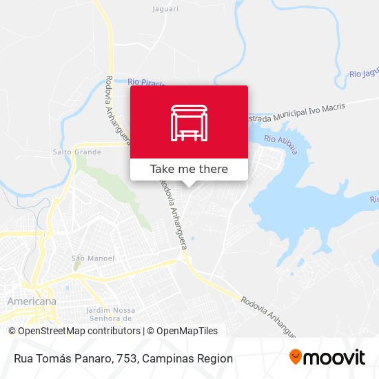 Rua Tomás Panaro, 753 map