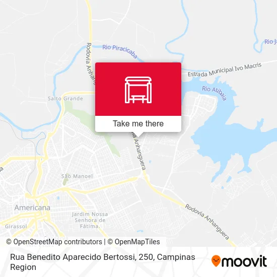 Rua Benedito Aparecido Bertossi, 250 map