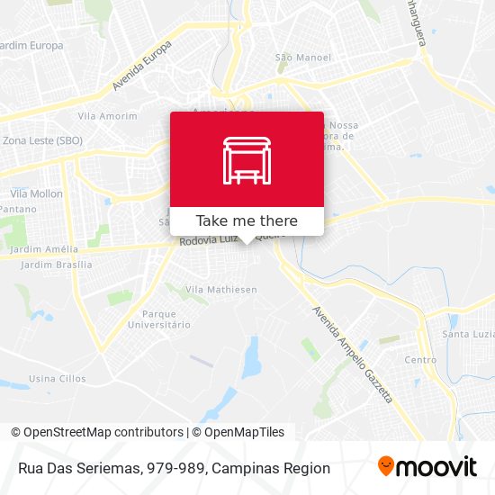 Rua Das Seriemas, 979-989 map