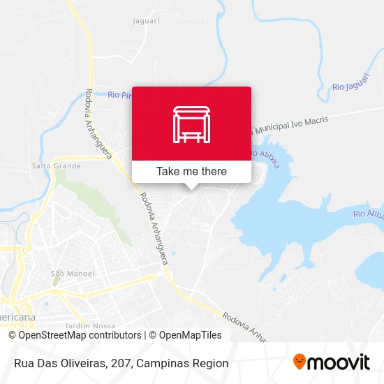 Rua Das Oliveiras, 207 map