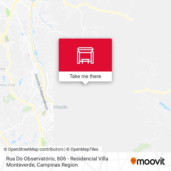 Rua Do Observatório, 806 - Residencial Villa Monteverde map