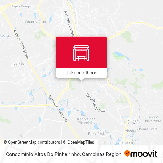 Condomínio Altos Do Pinheirinho map