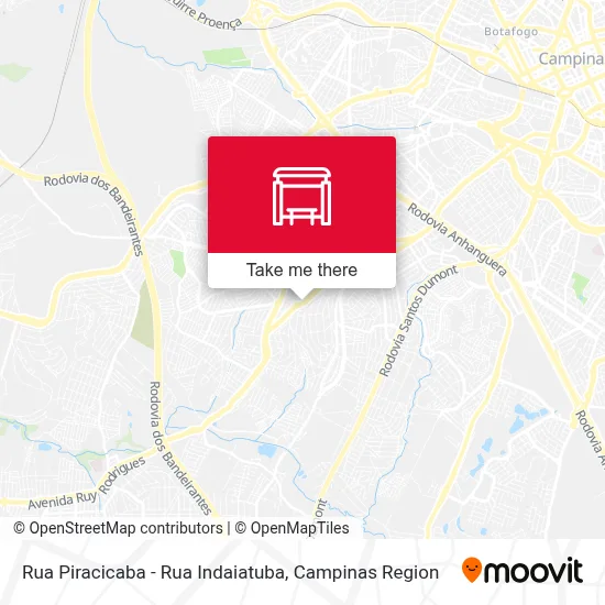 Rua Piracicaba - Rua Indaiatuba map