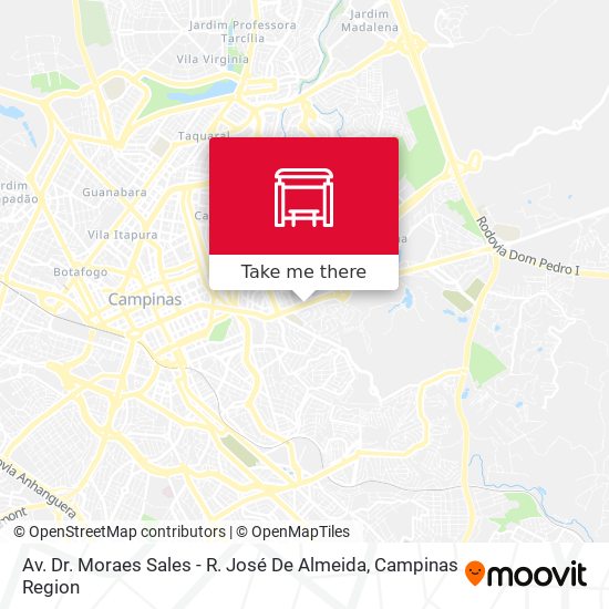 Mapa Av. Dr. Moraes Sales - R. José De Almeida