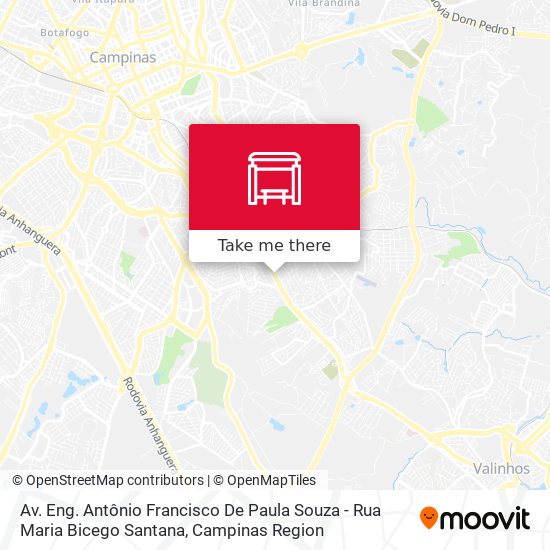 Mapa Av. Eng. Antônio Francisco De Paula Souza - Rua Maria Bicego Santana