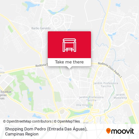 Shopping Dom Pedro (Entrada Das Águas) map