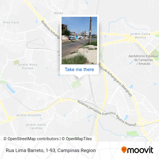 Rua Lima Barreto, 1-93 map