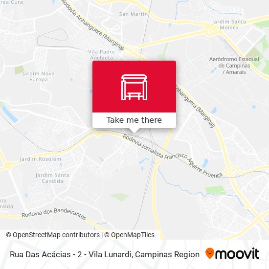 Rua Das Acácias -  2 - Vila Lunardi map