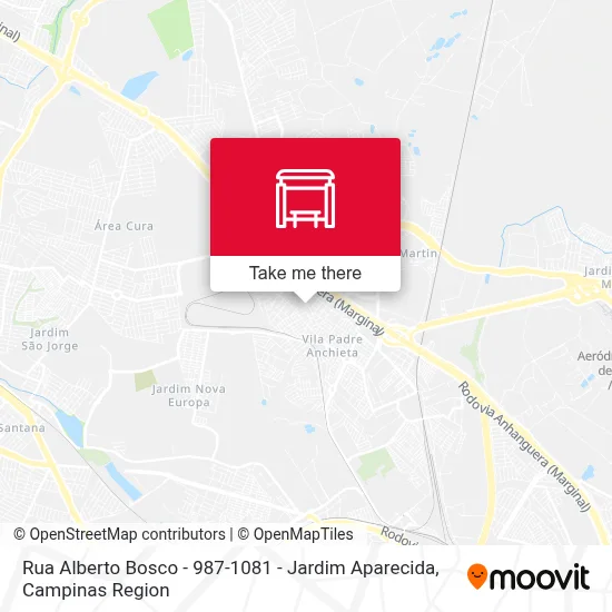 Rua Alberto Bosco -  987-1081 - Jardim Aparecida map
