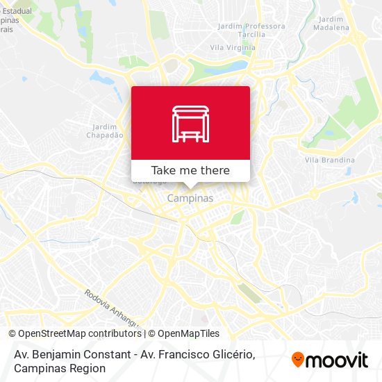 Av. Benjamin Constant - Av. Francisco Glicério map