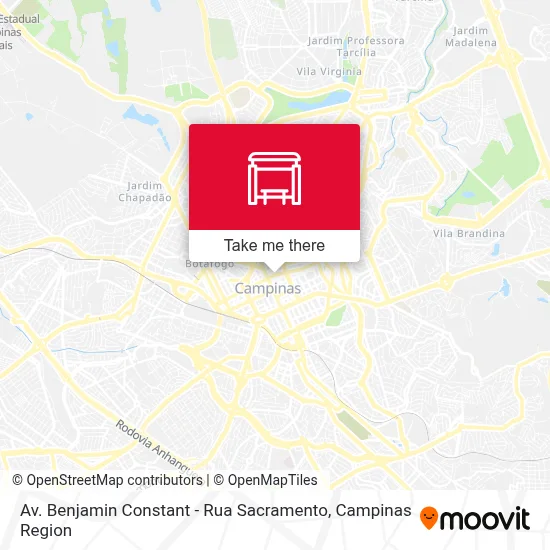 Av. Benjamin Constant - Rua Sacramento map